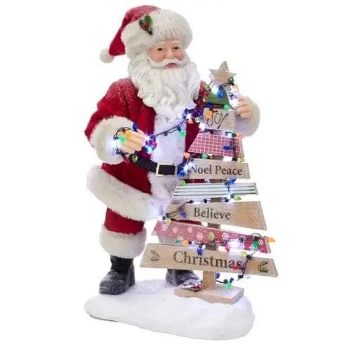 Santa mit christmas tree